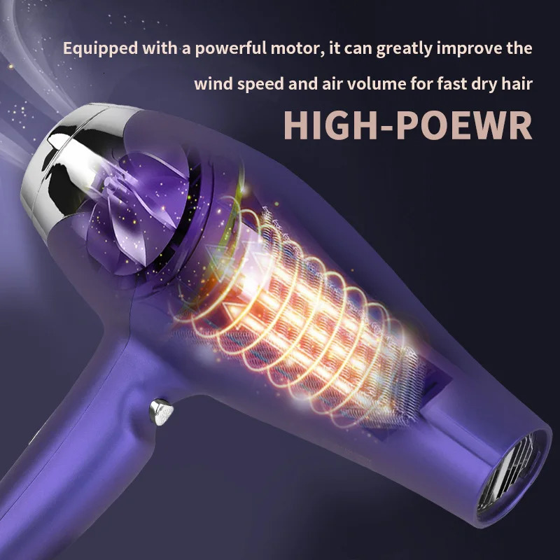 Hair Dryers Dryer Professional Salon Home Appliance Power Blow Drier Cloth Chaison Hairdryer Personal Care Appliances 231020