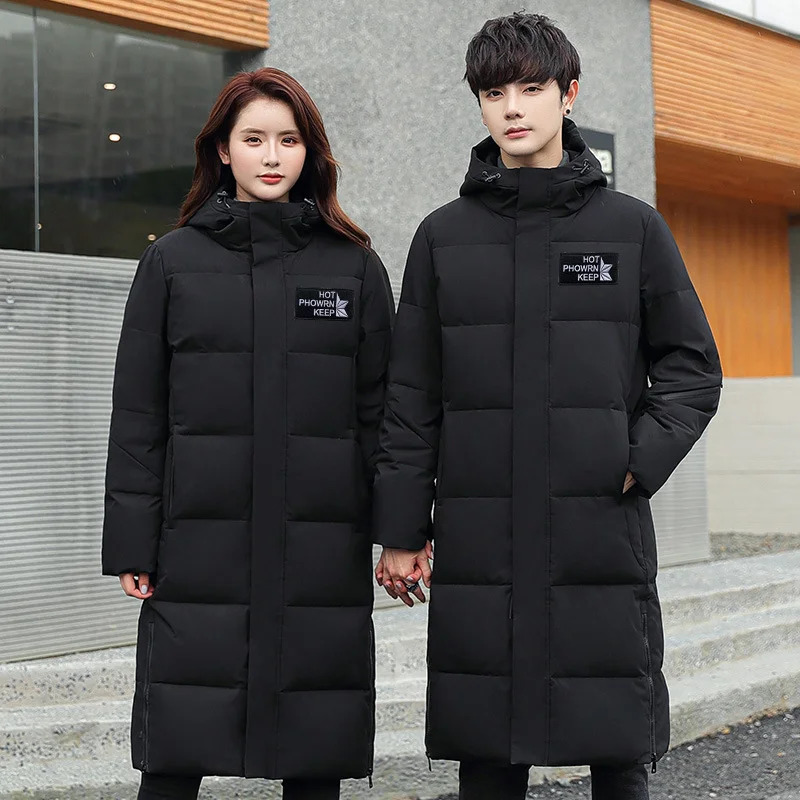 Men's Vests Winter Thick Warm Waterproof Jacket Down Long 86 White Duck Hooded Parka S3XL 231020