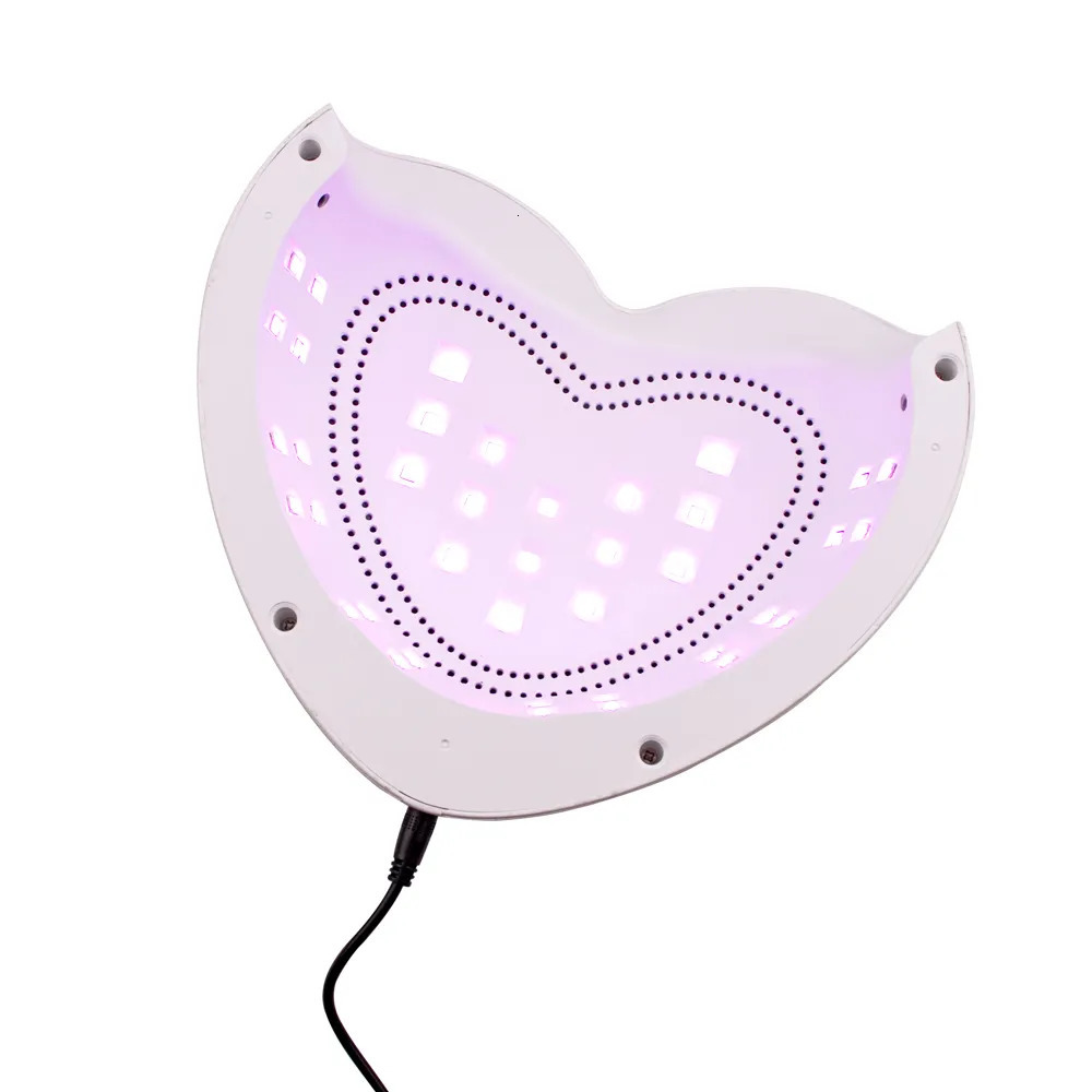 Nail Dryers Professional Lamp with Gel Dryer Pedicure Machine LED light for Nails Heart Shape UV 231020