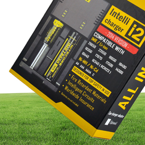 Authentic Nitecore I2 Universal Charger for 16340186501450026650 Battery US EU AU UK Plug 2 in 1 Intellicharger Battery Charger