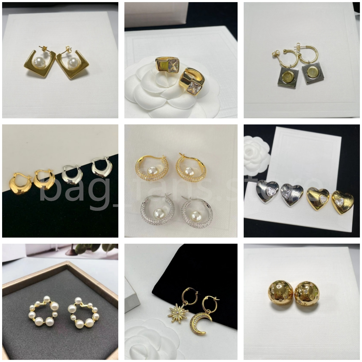 Fashion Earrings Advanced Simple Style Fashion Designer Earring for Women Party Causual Jewelry with Gift Box