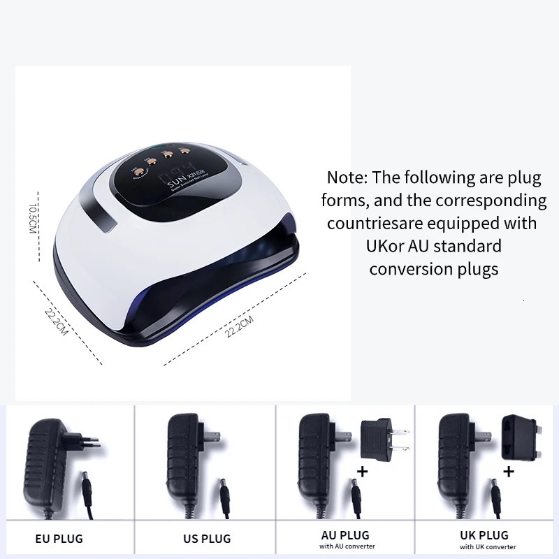 Nail Dryers 320W UV LED Nail Lamp 72LEDS Professional Gel Polish Drying Lamp with Automatic Sensing 4 Timer Nail Dryer Manicure Salon Tools 231020