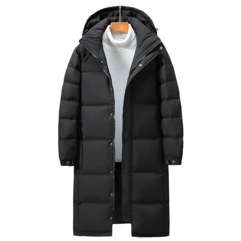 Men's Vests Clothing Down Jacket Men Long Jackets Winter Warm Lightweight White Duck Coats StreetwearOvercoat 231020