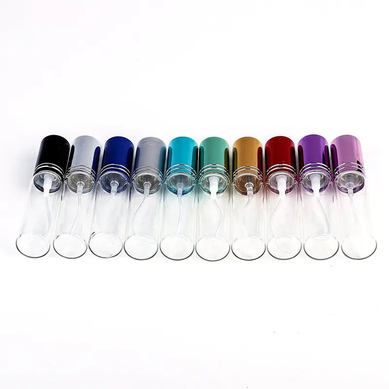 Perfume Bottle 20pcs/lot 5ml 10ml Travel Portable Glass Perfume Bottle Spray Bottles Sample Empty Containers atomizer Mini Refillable Bottles 231020