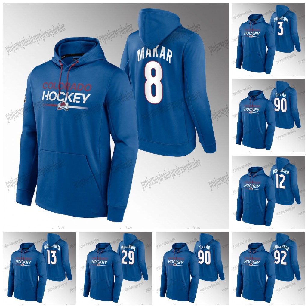 Cale Makar Avalanche 2023 Colorado Hoodie Jersey Nathan MacKinnon Devon Toews J.T. Compher Artturi Lehkonen Samuel Girard Alex Newhook Logan O'Connor Andrew Cogliano