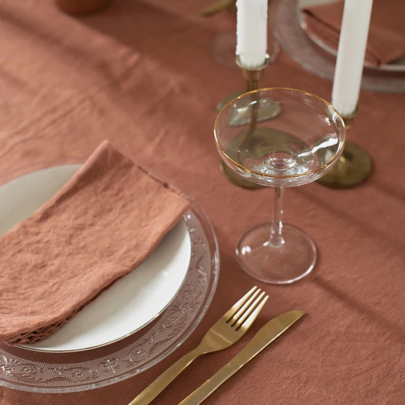 Table Cloth 100 Pure Linen Solid Color Round Cover Natural Fabric Tablecloth for Kitchen Dining Room Party Holiday Tabletop Decor 231020