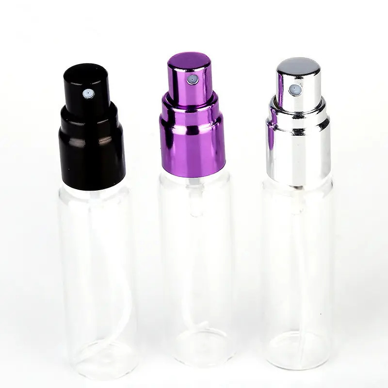 Perfume Bottle 20pcs/lot 5ml 10ml Travel Portable Glass Perfume Bottle Spray Bottles Sample Empty Containers atomizer Mini Refillable Bottles 231020