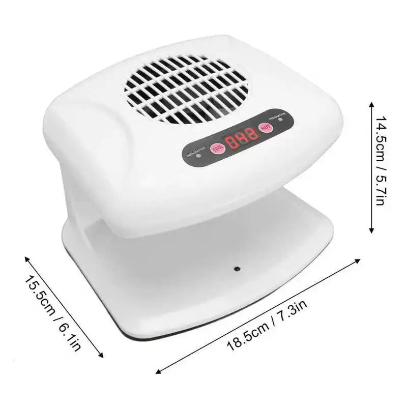 Nail Dryers Lamp For Nails Single Hand Nail Air Dryer Warm Cool Wind Automatic Sensor Nail Fan Blow Dryer for Home Salon White Nail Lamps 231020