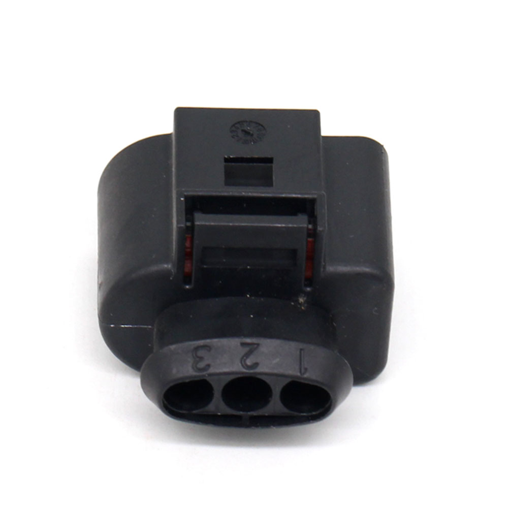 1J0973723 FEP 3 Pin Female Waterproof Auto Wire Harness Connector For Audi VW SKODA