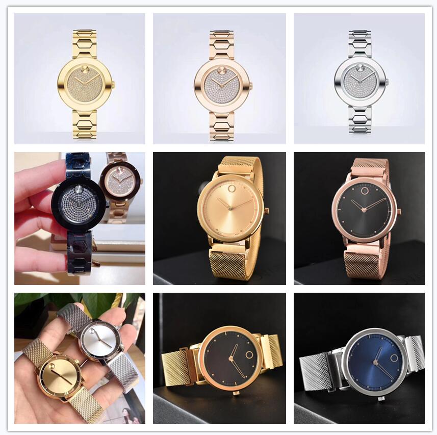 Star Wristwatches MV Watches 32mm Wristband Watch Stainless Steel Strap Quartz-Watch