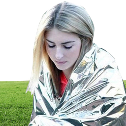 210*130cm Outdoor Sport Climbers Pad Life-saving Emergency Blanket Survival Rescue Insulation Curtain Silver305E