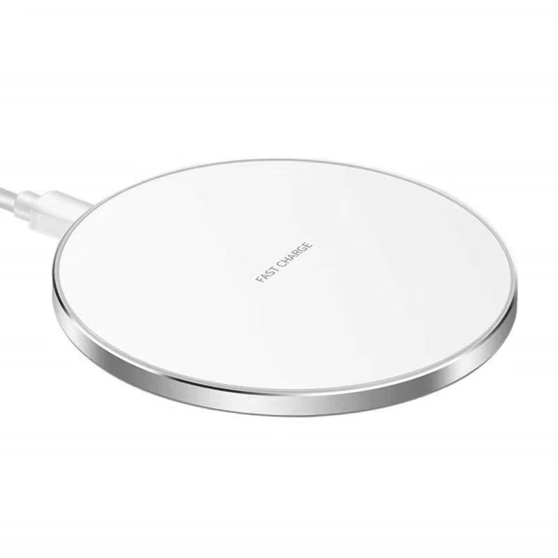 Ultra-thin round QI15W wireless charger Gift Wholesale 10W desktop mobile phone wireless charger