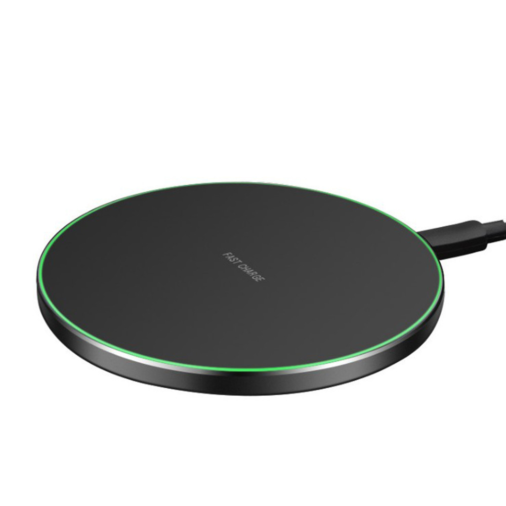 Ultra-thin round QI15W wireless charger Gift Wholesale 10W desktop mobile phone wireless charger