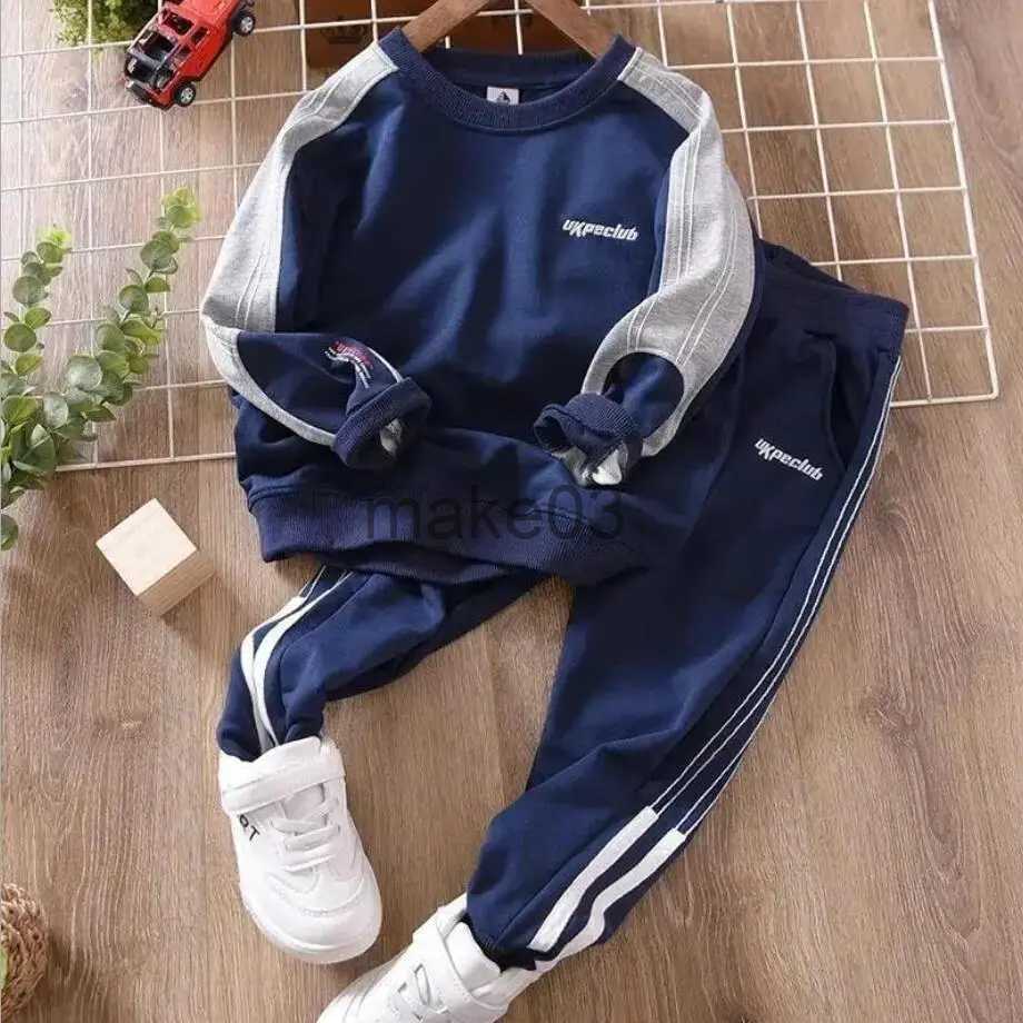 Clothing Sets 2-10 Year Boys Clothing Sets New Spring Teenagers Kids Clothing Suits Children Autumn Stripe Sports Tracksuits Suits Boys Outfit J231020