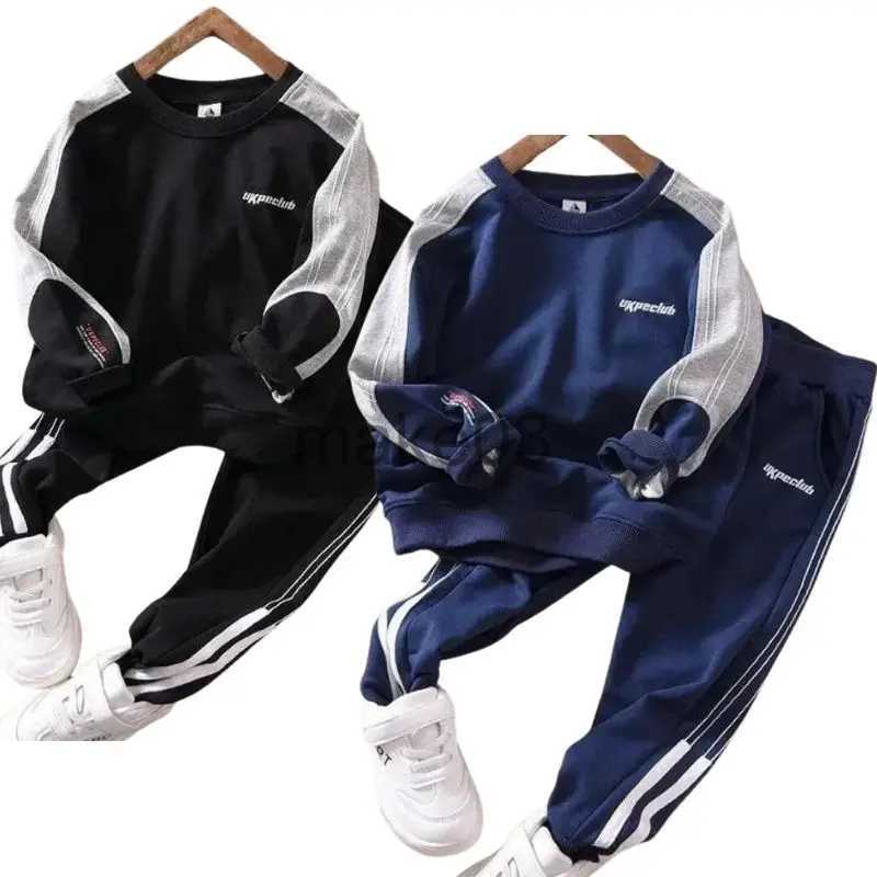Clothing Sets 2-10 Year Boys Clothing Sets New Spring Teenagers Kids Clothing Suits Children Autumn Stripe Sports Tracksuits Suits Boys Outfit J231020