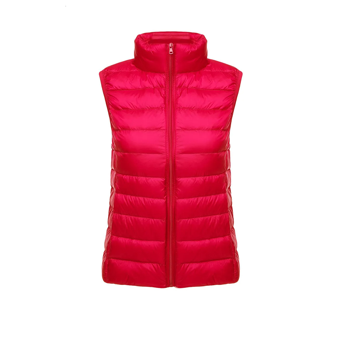 Women's Down Parkas Duck Down Vest Women 4xl Autumn Winter Short Stand Collar Thin Sleeveless Down jacket female win Zipper Duck Down Vest Coat 2