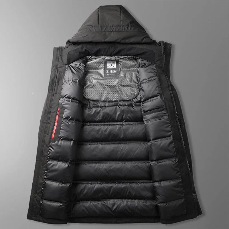 Men's Vests Winter Thicken Men Down Coat Man Parkas Oversize Fat Guy Loose Medium Long Hooded Jacket High Quality Puffer 231020