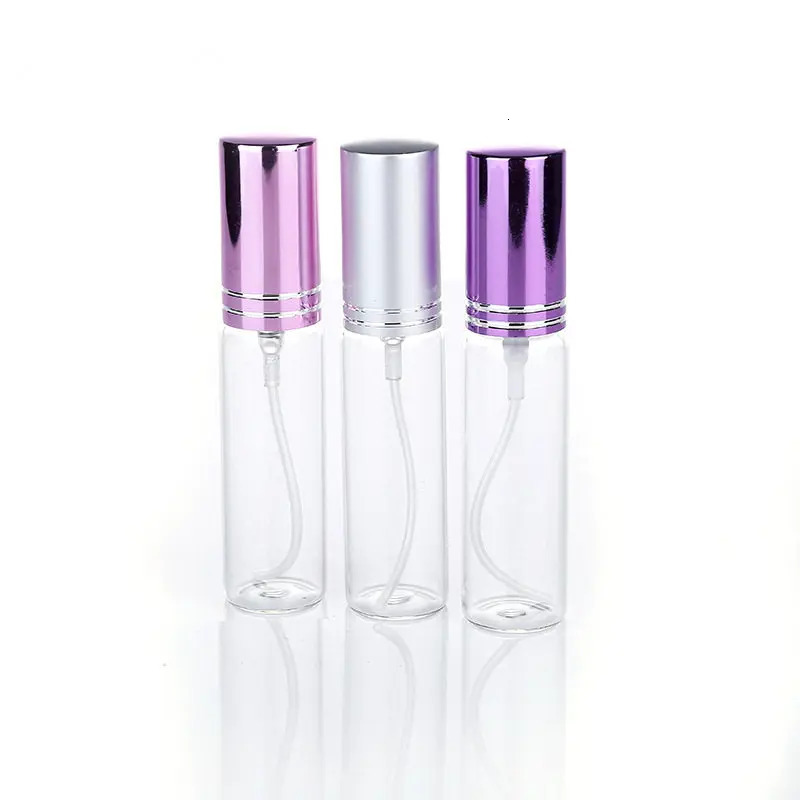 Perfume Bottle 20pcs/lot 5ml 10ml Travel Portable Glass Perfume Bottle Spray Bottles Sample Empty Containers atomizer Mini Refillable Bottles 231020