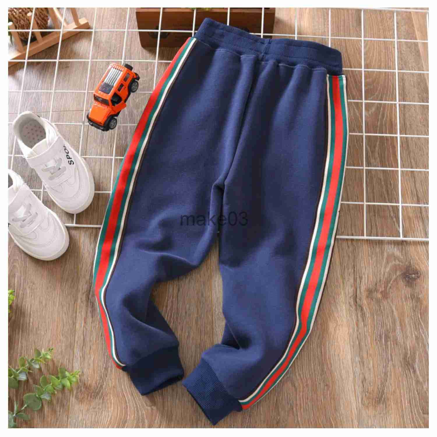 Clothing Sets School Kids Tracksuit Jogger Set Full Zip Striped Boys Fleece Hoodie + Sweatpant Sets Children Outfits Spring Autumn 3-14 Years J231020