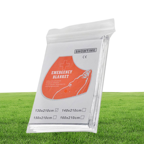 210*130cm Outdoor Sport Climbers Pad Life-saving Emergency Blanket Survival Rescue Insulation Curtain Silver305E