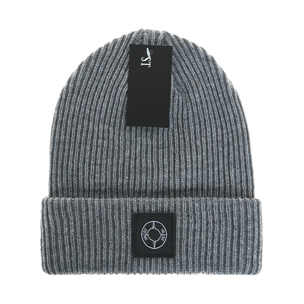 Fashion winter Men Women Beanie Luxury Brand STONE Beanie Knitted Hat Designer Cap Fitted Hats Unisex Cashmere Letters ISLAND Casual Skull Caps P