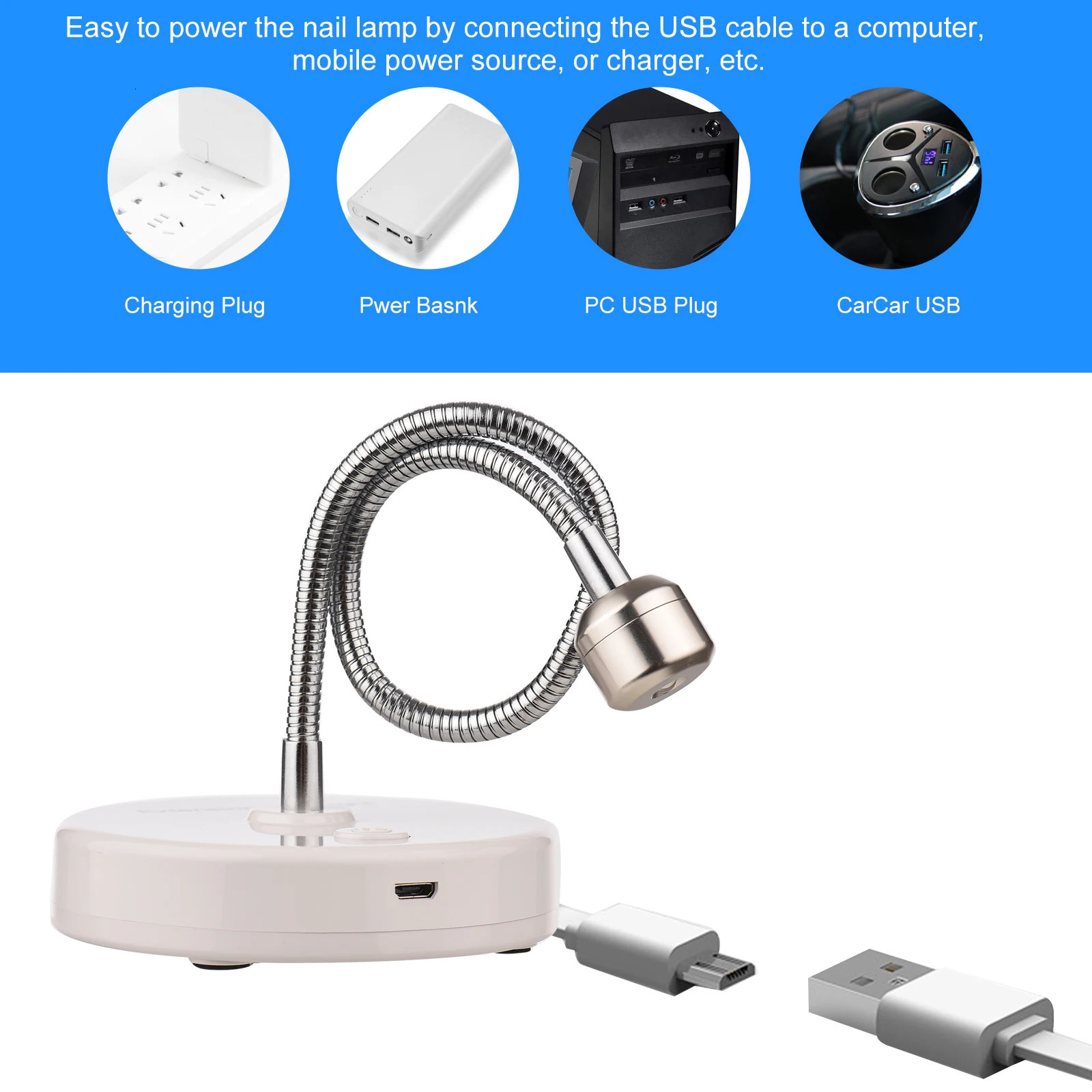 Nail Dryers Mini UV LED Nail Lamp Gel Polish Nail Dryer Curing Lamp Nail UV Light LED Light Nail Art Tools 231020