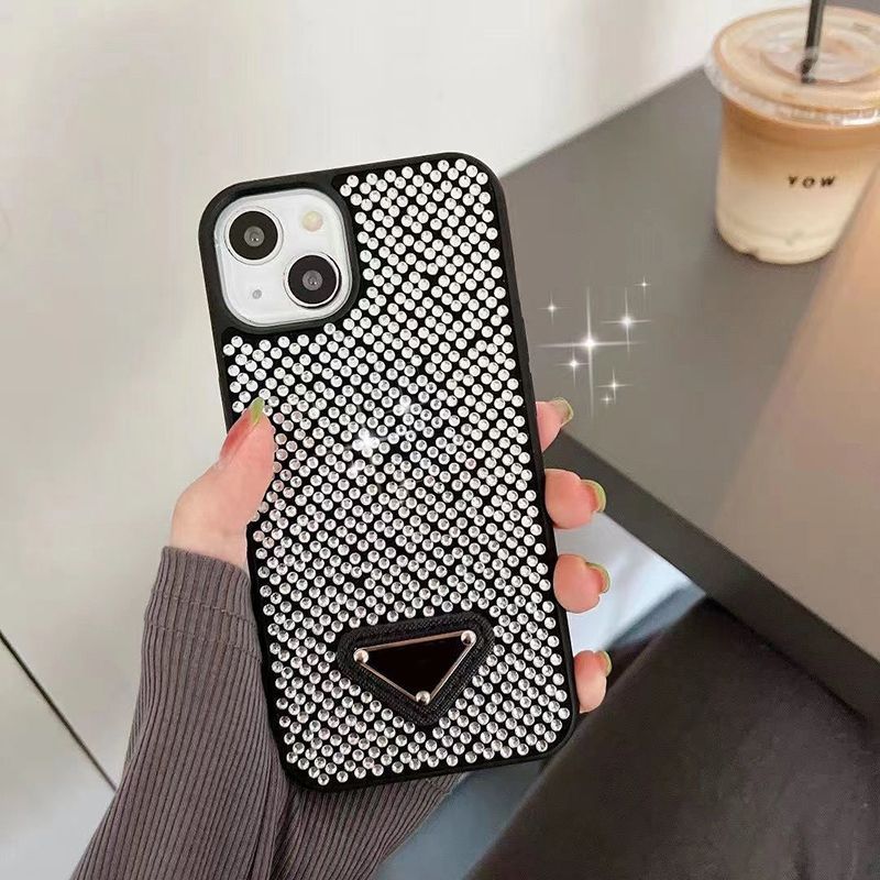 For cases Luxury Glitter phone 15 14 13 Pro Max Fashion Designer Bling Sparkling Rhinestone Diamond Jewelled 3D Crystal Women iphone case f7