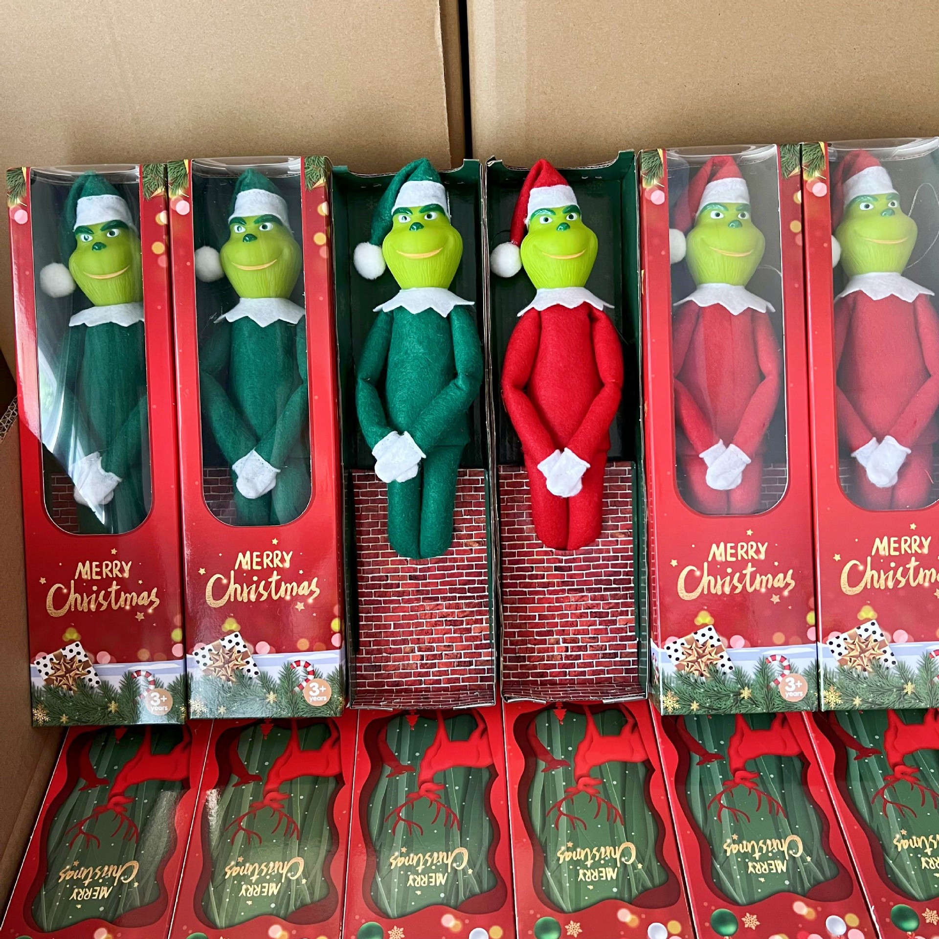 Christmas Decoration New Stuffed Animals Green Monster Grinch Plush Doll Figure Toy 1020
