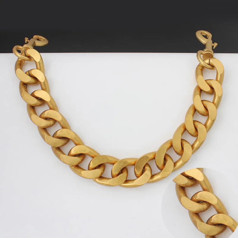 Bag Parts Accessories DIY Heavy Chunky Alloy Metal Purse Handle Bag Chains Charms Straps Replacement Handbag Accessories Decoration Gold 231020