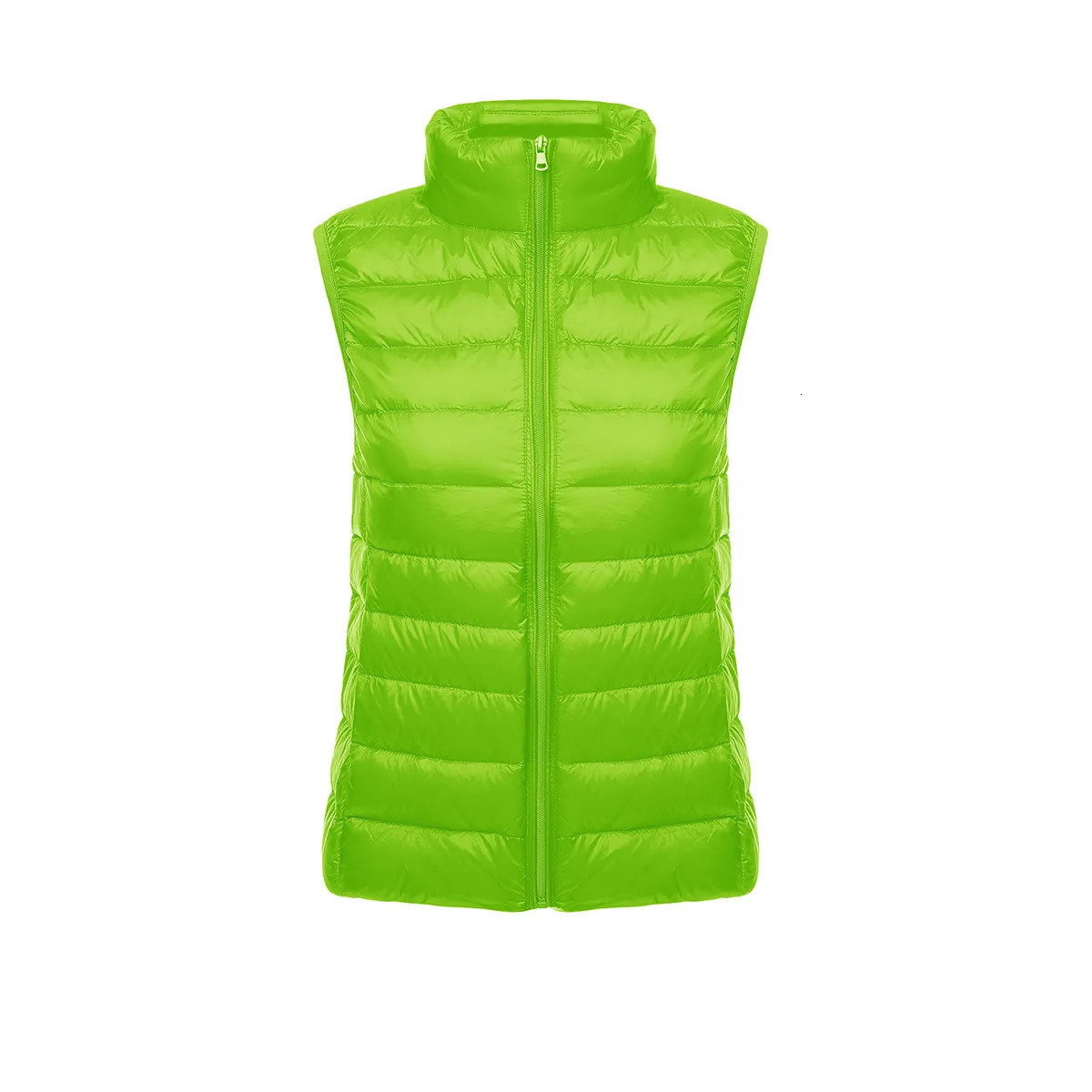 Women's Down Parkas Duck Down Vest Women 4xl Autumn Winter Short Stand Collar Thin Sleeveless Down jacket female win Zipper Duck Down Vest Coat 2