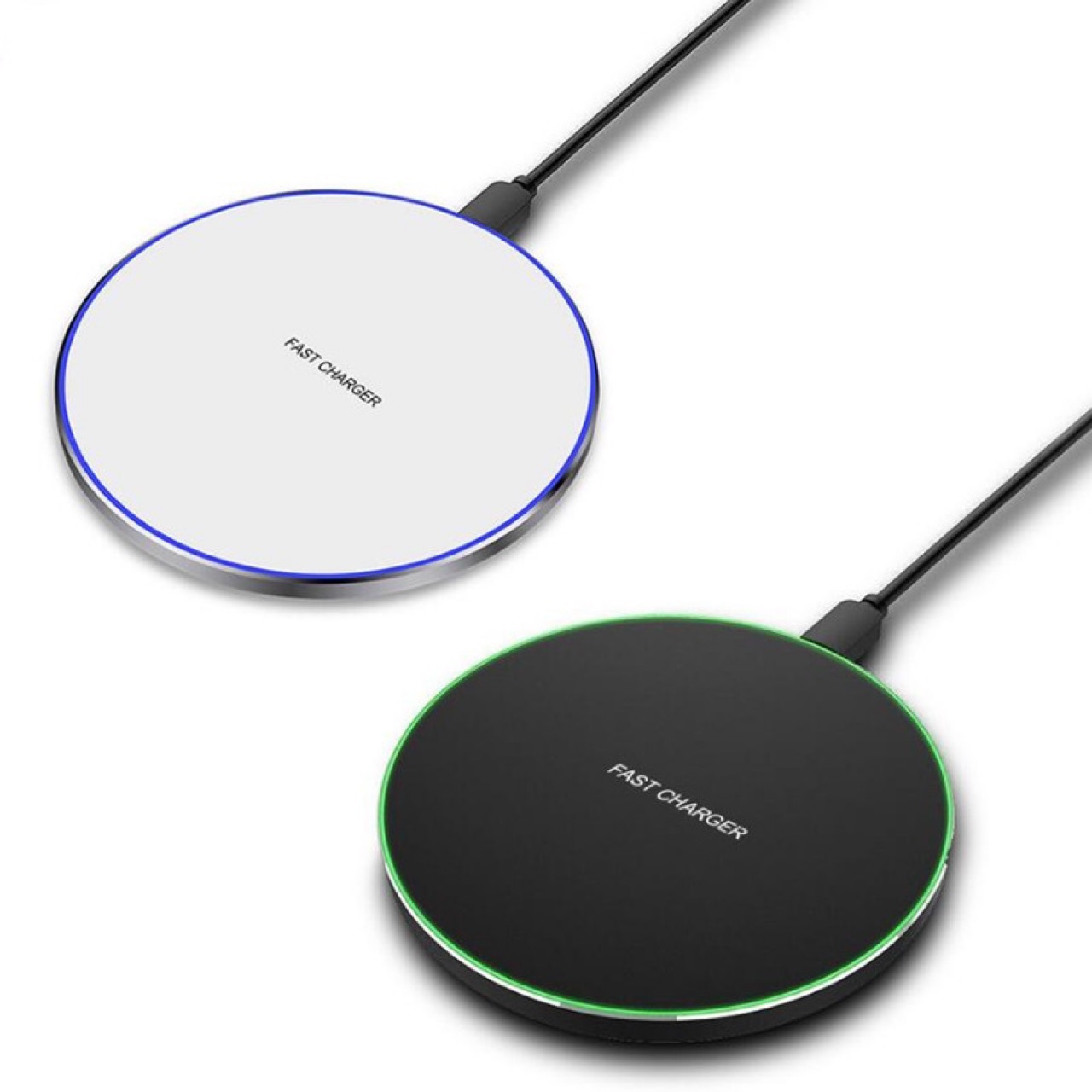Ultra-thin round QI15W wireless charger Gift Wholesale 10W desktop mobile phone wireless charger