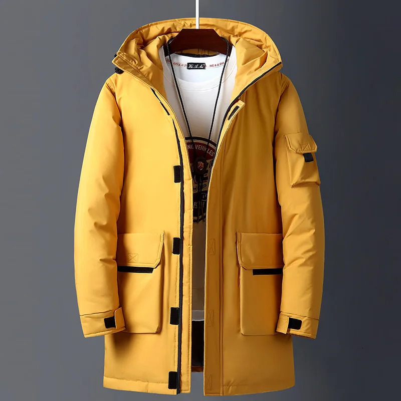 Men's Vests 2023 Top Parka Long Down Jackets Winter Men White Duck Warm Hooded Autumn Casual Black Fluffy Coat Beige Yellow Male xfewsddcg 231020
