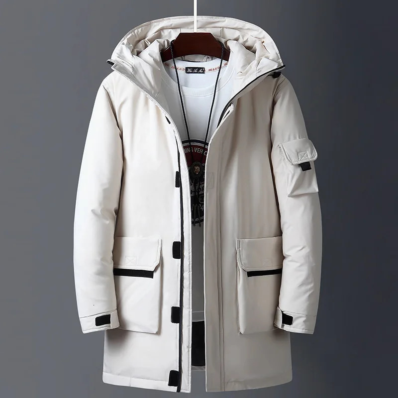 Men's Vests 2023 Top Parka Long Down Jackets Winter Men White Duck Warm Hooded Autumn Casual Black Fluffy Coat Beige Yellow Male xfewsddcg 231020