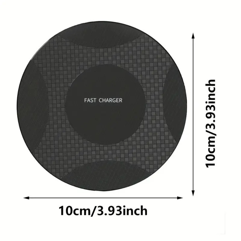 Cell Phone Mounts Holders 10W Wireless Charger Pad Stand Desktop Ultra thin Mobile Fast Charging Dock Station For 231019