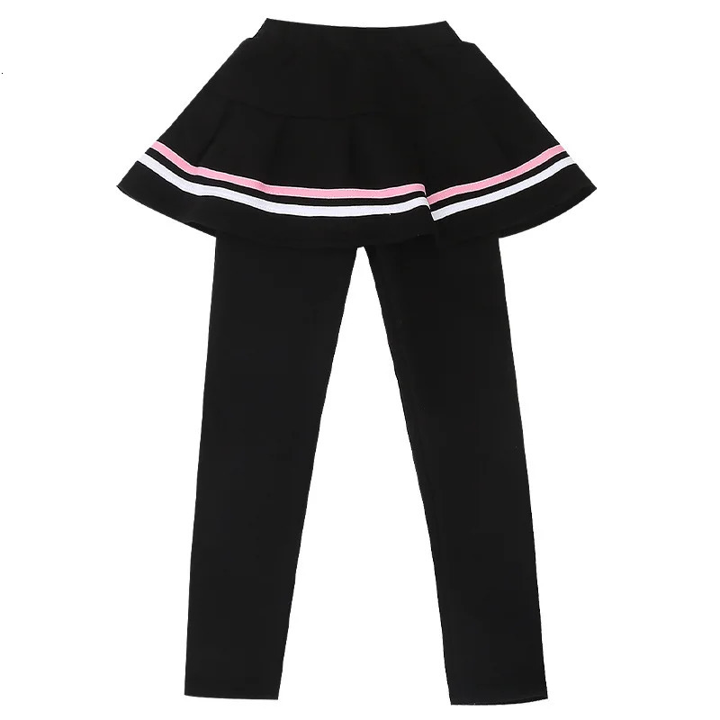 Pantskirt Spring Aurumn Gilrs Stripe Thin Leggings Girls Skirt-pants Cake Skirt Children 3-14 Year Pants Kids Leggings 231020