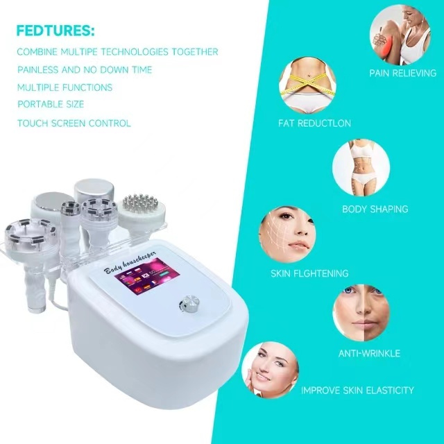6 in 1 80K Lipo Cavitation RF Ultrasonic Vacuum Body Slimming Sculpting Machine Face Massager Facial Beauty Health Device