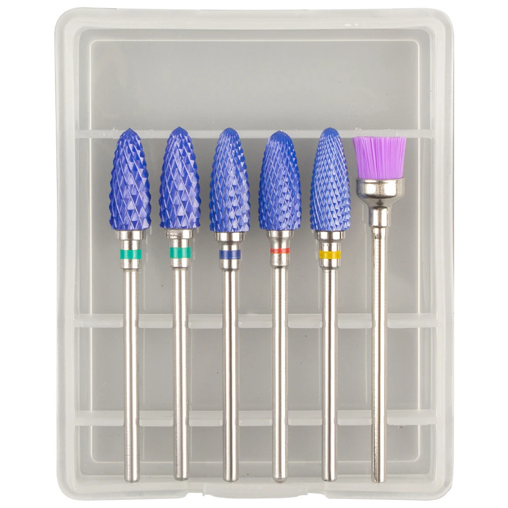 Nail Manicure Set Milling Cutter For Ceramic Carbide Drill Bits Brush Cleaner Mill Accessories for Removing Gel Varnish 231020