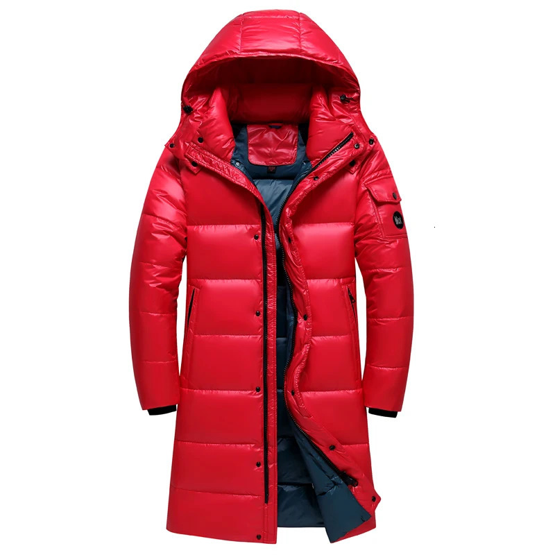 Men's Vests 2023 Winter Down Jacket Long Thicken Warm 90 White Duck Coat Men Puffer Hooded Parka Black Outwear 231020