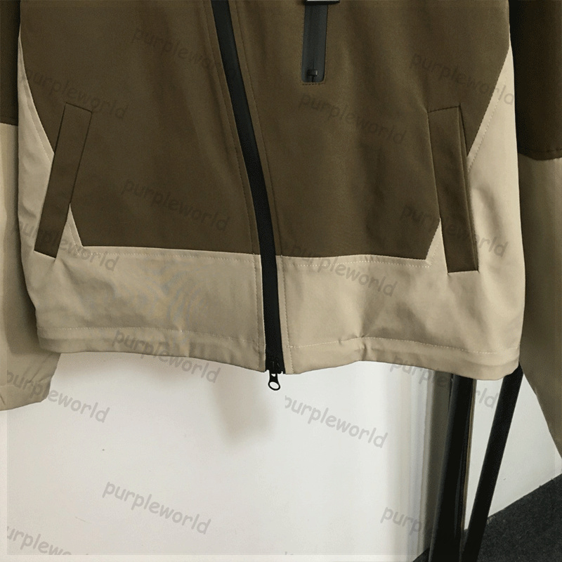 Trench Coat Couple Long Sleeve Hooded Short Trench Coat Casual Color Matching Design Storm Jacket