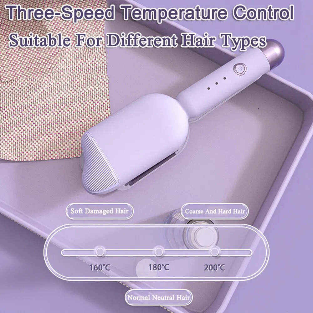 Irons 36mm Wavy Curlers Curling Iron Wave Volumizing Hair Lasting Styling Tools 3 Gears Egg Roll Head Waver Styler Wand X251027