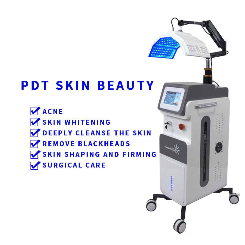 Newest 7 Color Led Light Therapy Pdt Led Facial Photodynamic Therapy For Skin Rejuvenation Led Red Blue Orange Led Face Light Therapy