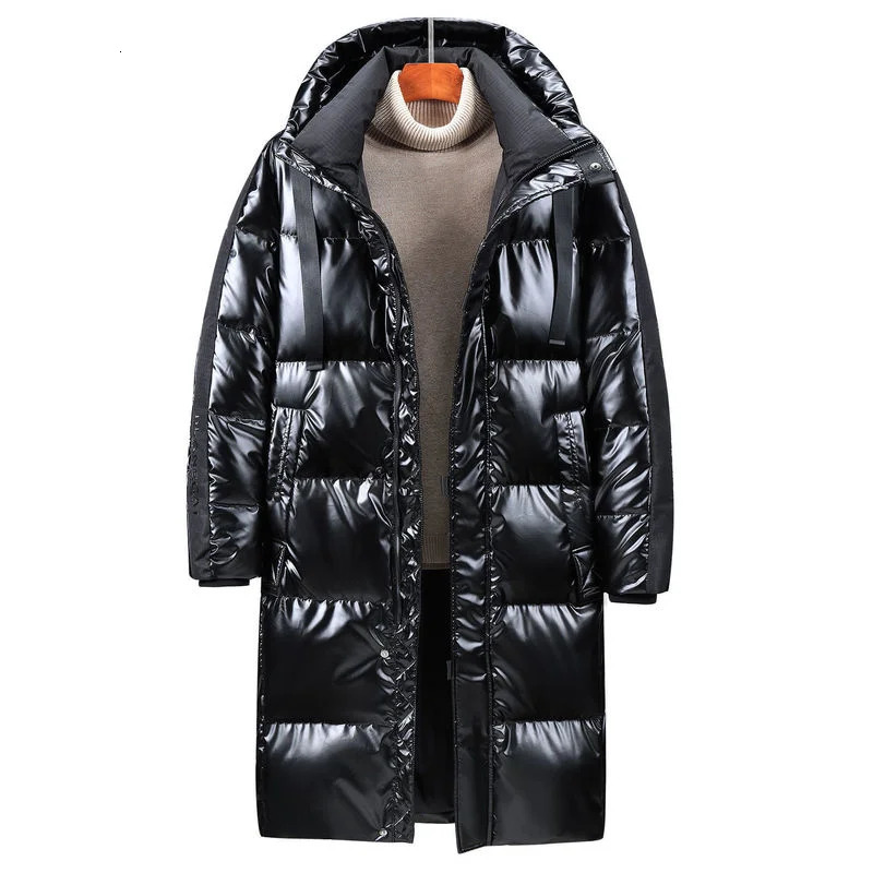 Men's Vests Men Winter Down Jacket Fashion White Duck Thick Warm Clothing Extended Section Parka 231020