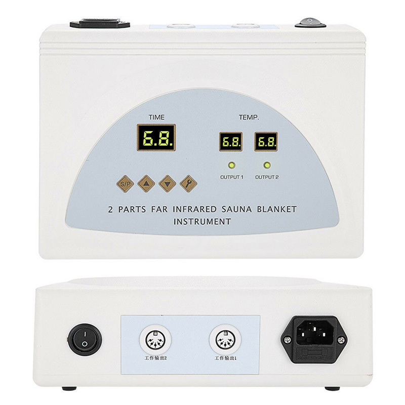 Top-selling 2 Zone FAR INFRARED BODY SLIMMING Sauna Blanket heating therapy Slim Bag SPA WEIGHT LOSS detox machine
