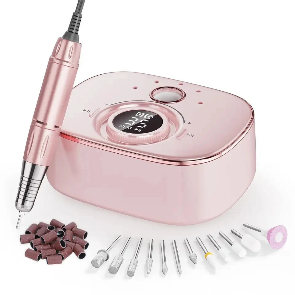 Nail Manicure Set Electrical File for Acrylic NailElectric Machine Portable Milling Cutter 231020