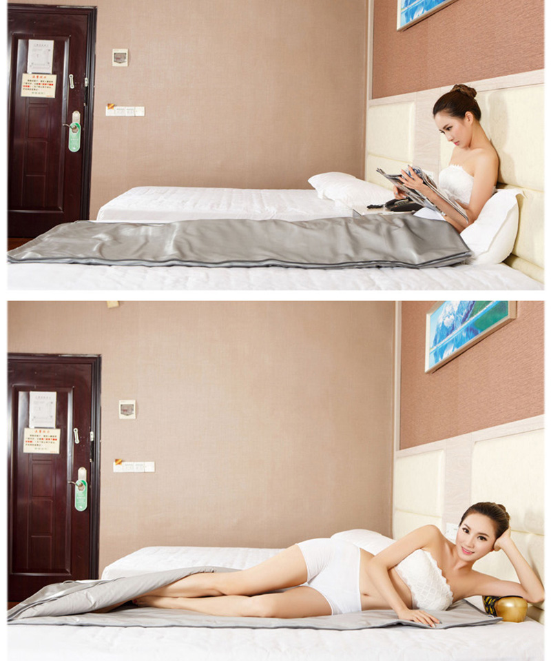 Top-selling 2 Zone FAR INFRARED BODY SLIMMING Sauna Blanket heating therapy Slim Bag SPA WEIGHT LOSS detox machine