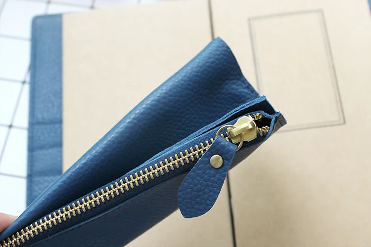 Notepads Fromthenon Litchi Grain Leather Travelers Notebook Card Bag Storage Bag For Midori Traveler's Notebook Vintage Retro Accessories 231020