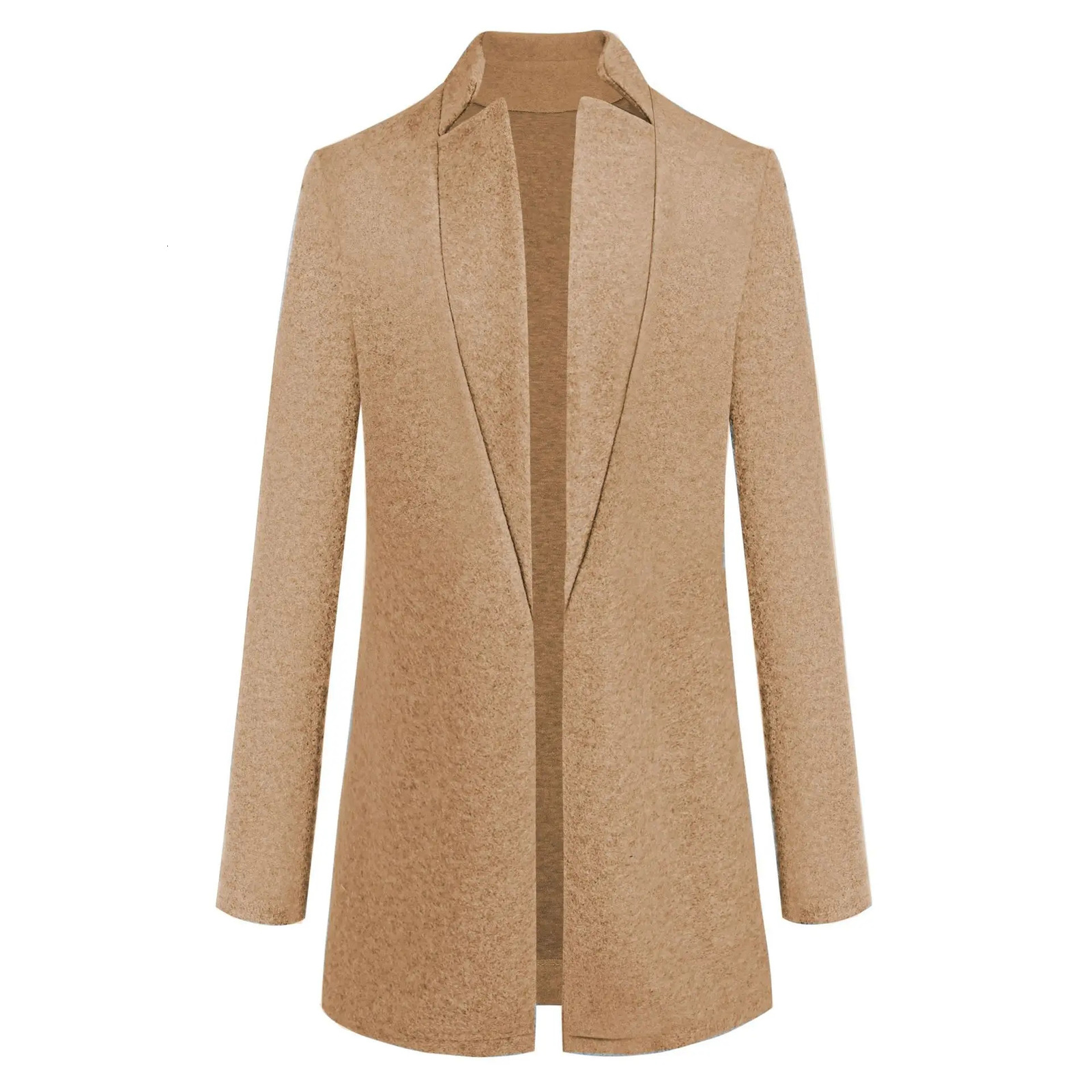 Womens Suits Blazers Fall winter style European and American fashion solid color stand-up collar women woolen coat 231020