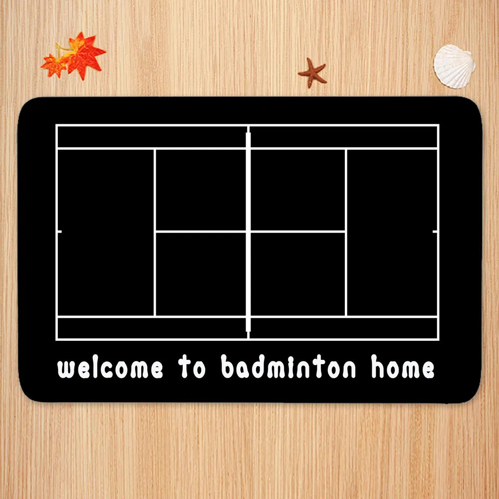 Carpet Anti-skid Tennis Court Doormat Flannel Water-absorbing Rug Home Bathroom Mat Floor Balcony Rugs Kitchen Mat Home Entrance Indoor 231021