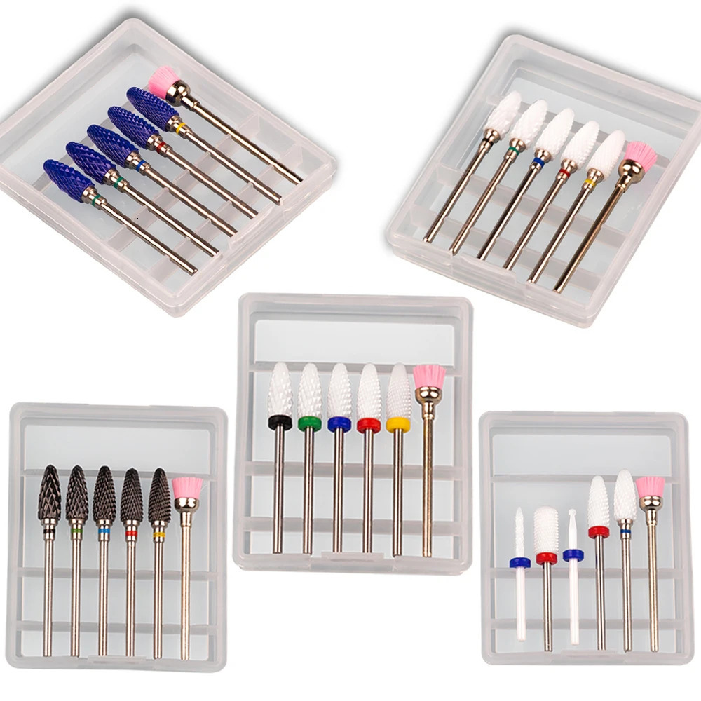 Nail Manicure Set Milling Cutter For Ceramic Carbide Drill Bits Brush Cleaner Mill Accessories for Removing Gel Varnish 231020