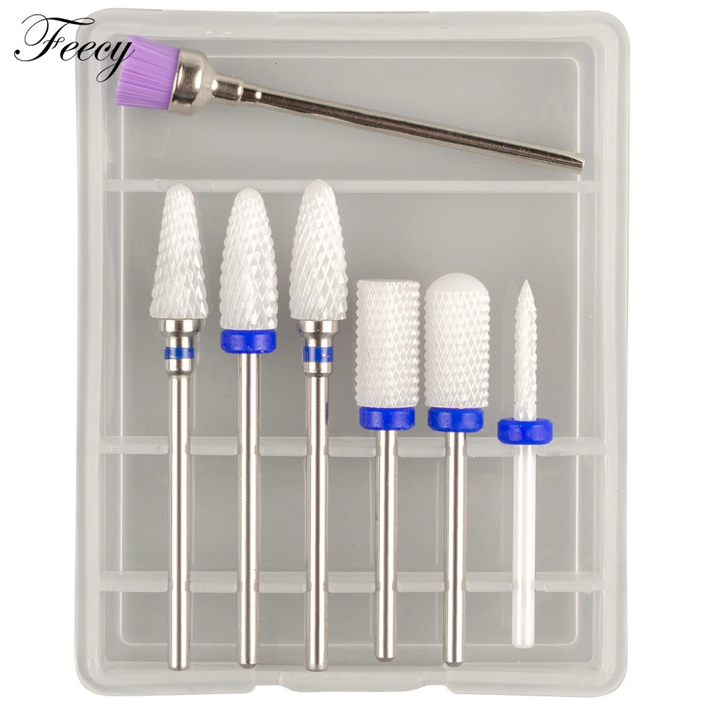 Nail Manicure Set Milling Cutter For Ceramic Carbide Drill Bits Brush Cleaner Mill Accessories for Removing Gel Varnish 231020